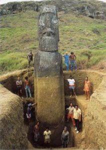 corpo delle teste moai isola di pasqua